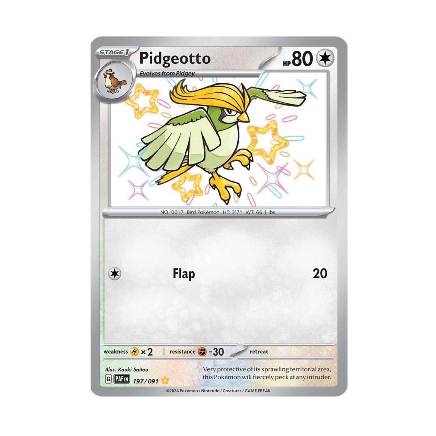 Pidgeotto 197/091 - Shiny